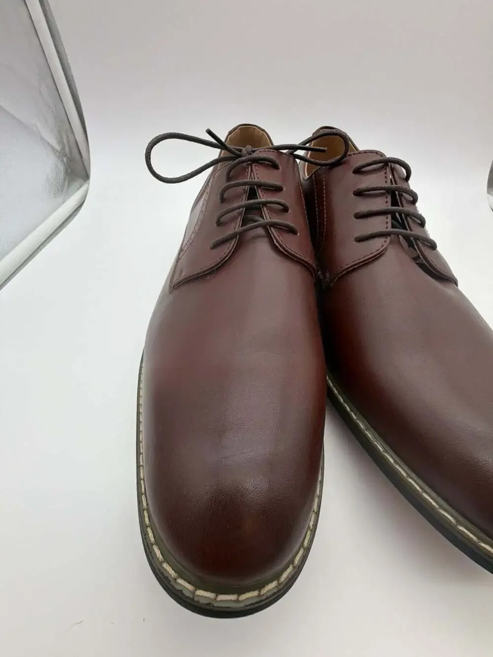 Bruno Marc Men's Lace-Up Classic Brogue Oxford Dress Shoes in Dark Brown
